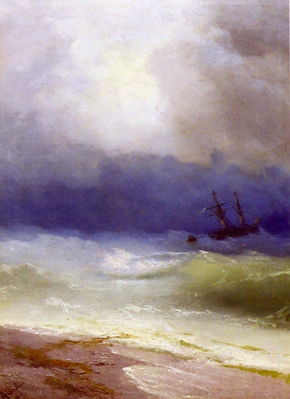 Ivan Aivazovsky. Storm on the sea