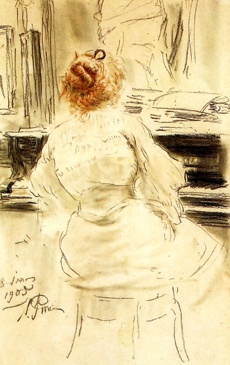Ilya Efimovich Repin. At the piano