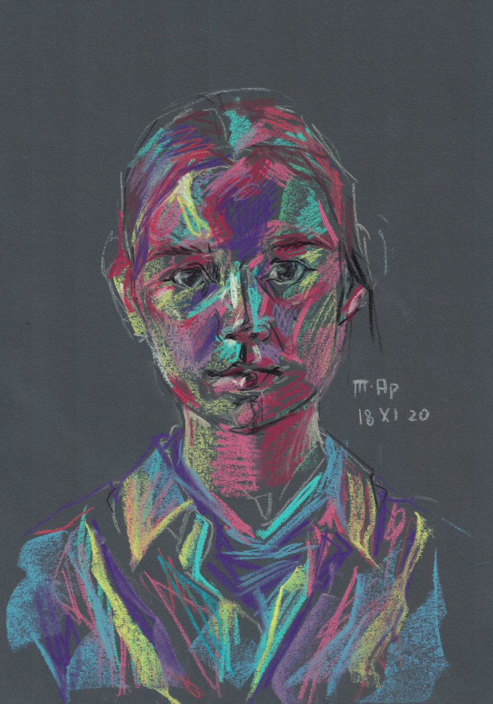Ariana Arturovna Tolstova. Self-Portrait Purple