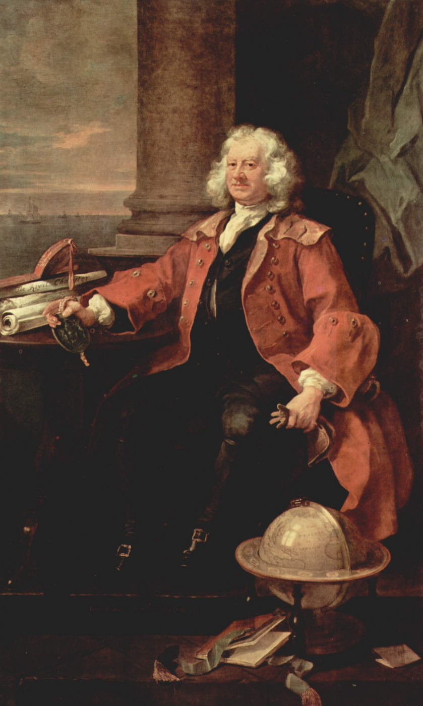 William Hogarth. Portrait of captain Thomas Karama