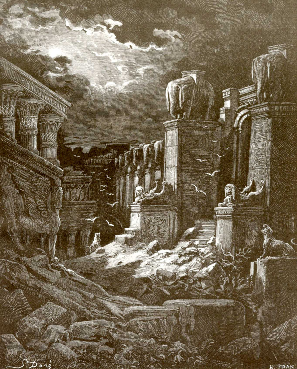 illustration-to-the-bible-the-fall-of-babylon-by-paul-gustave-dore