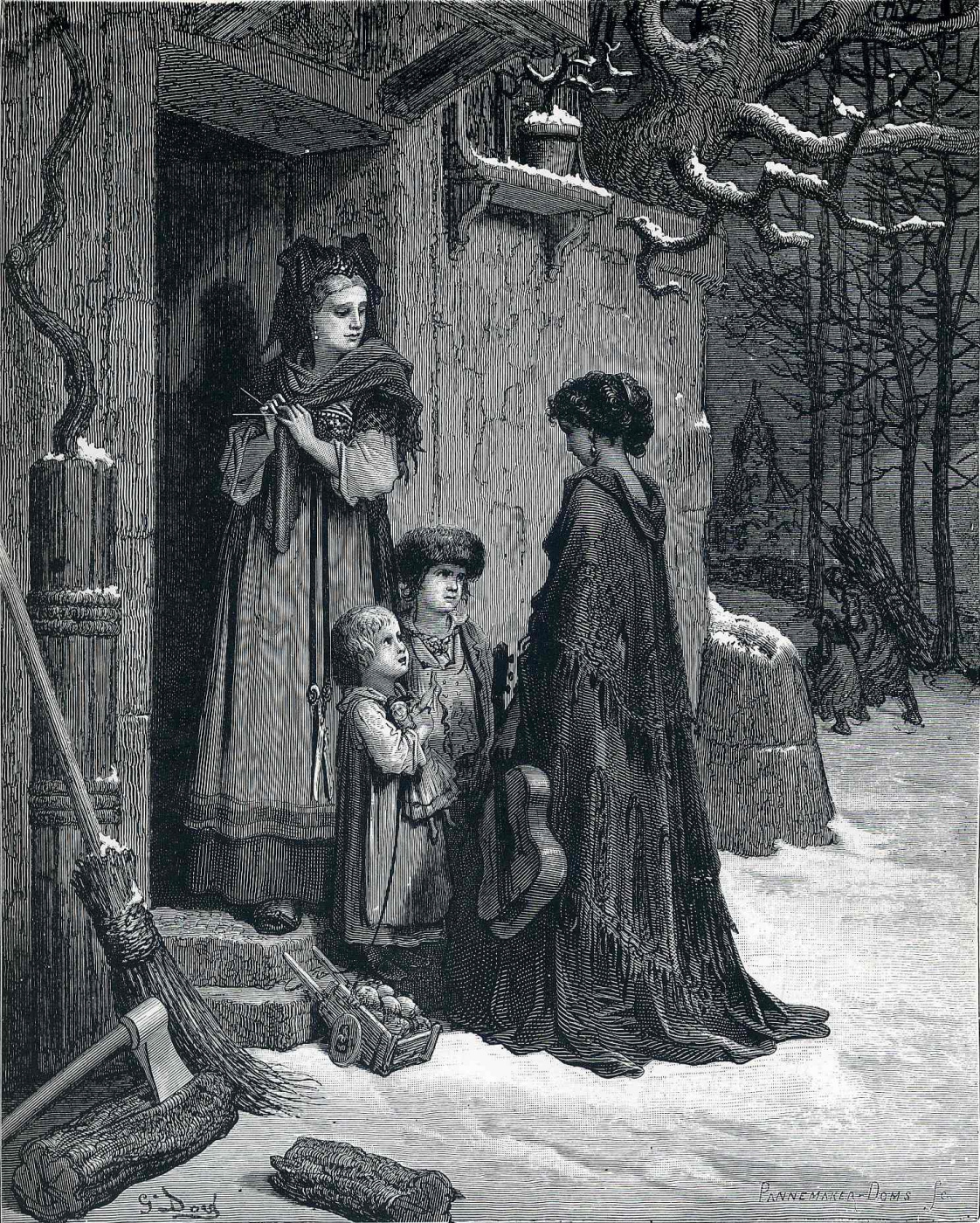 Paul Gustave Dore. Illustration for Perro's Fairy Tales
