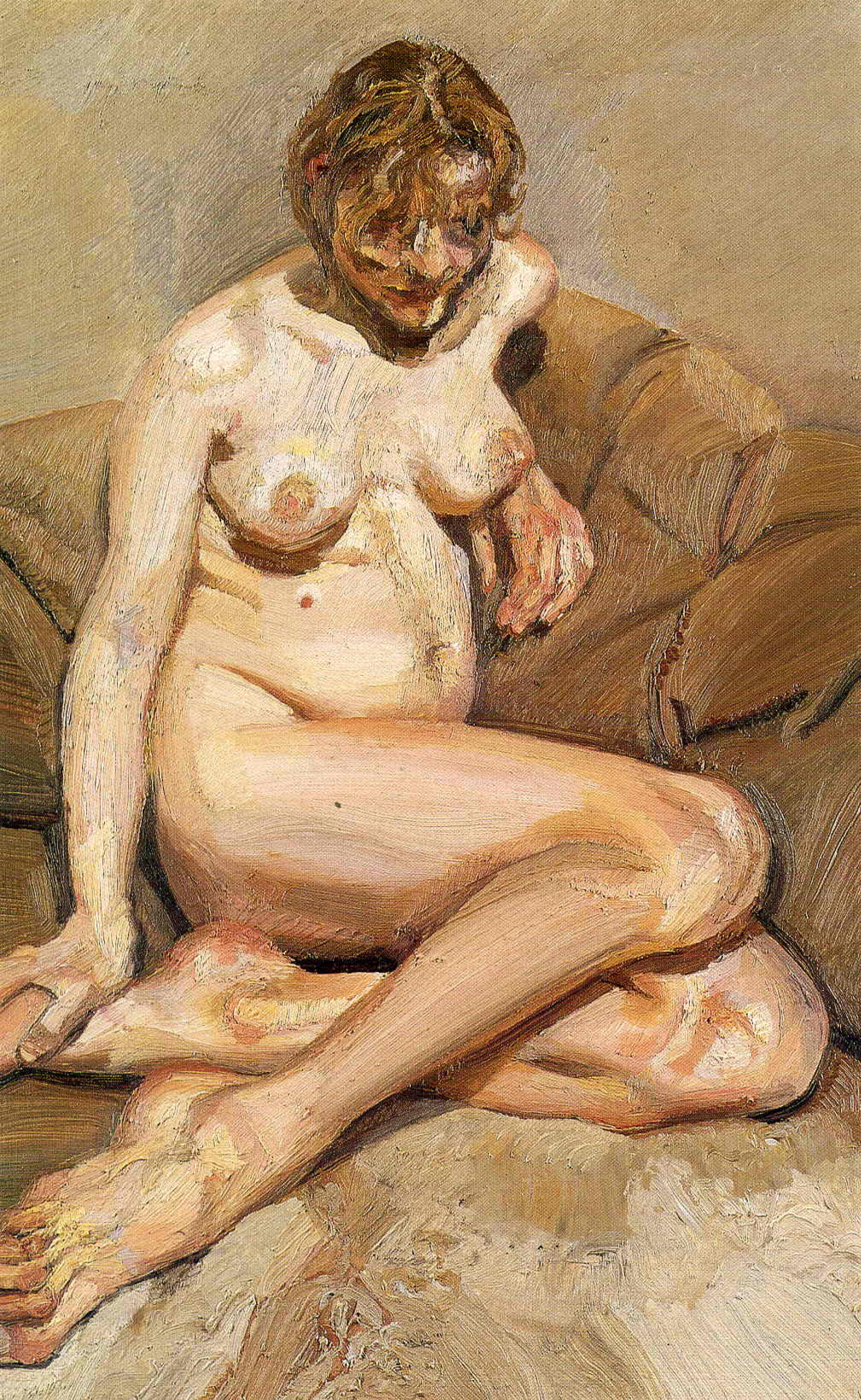 Naked woman on a sofa, 1984 - 1985 - Lucian Freud 