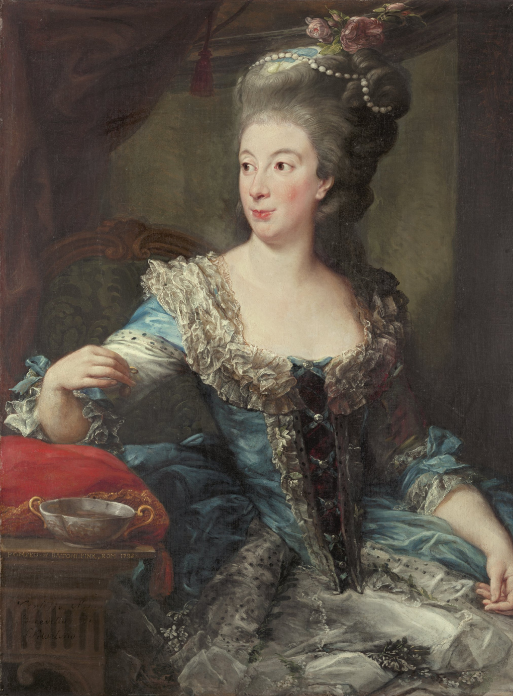 Pompeo Girolamo Batoni. Portrait of Countess Maria Benedetta di San Martino
