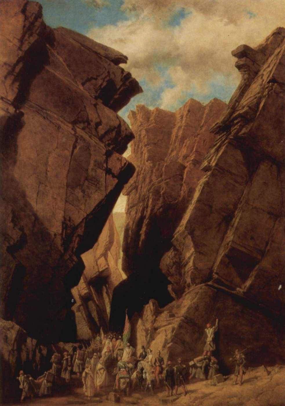 Adrian Dose. Mountain pass in Algeria, 18 October 1839