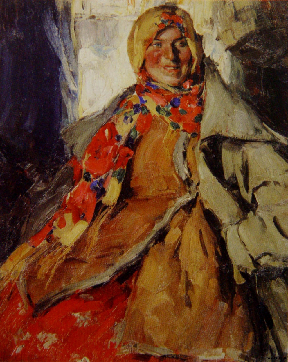 Female portrait, 84×104 cm by Abram Arkhipov: History, Analysis & Facts ...