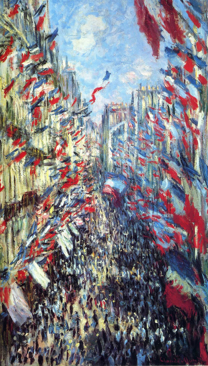 Клод Моне. Рю Монторгей в Париже, фестиваль 30 июня 1878