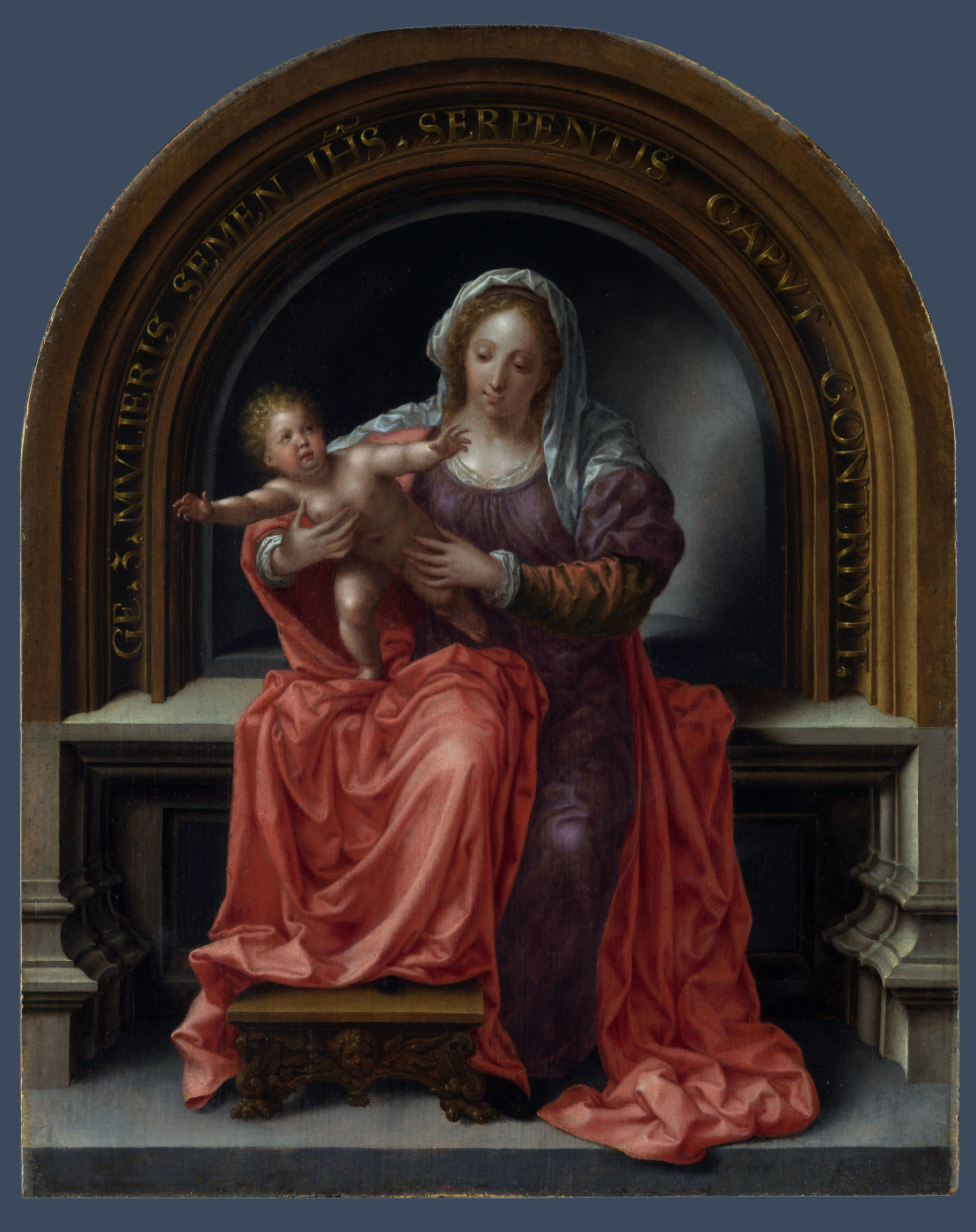 Jan Gossaert. Virgin with the baby