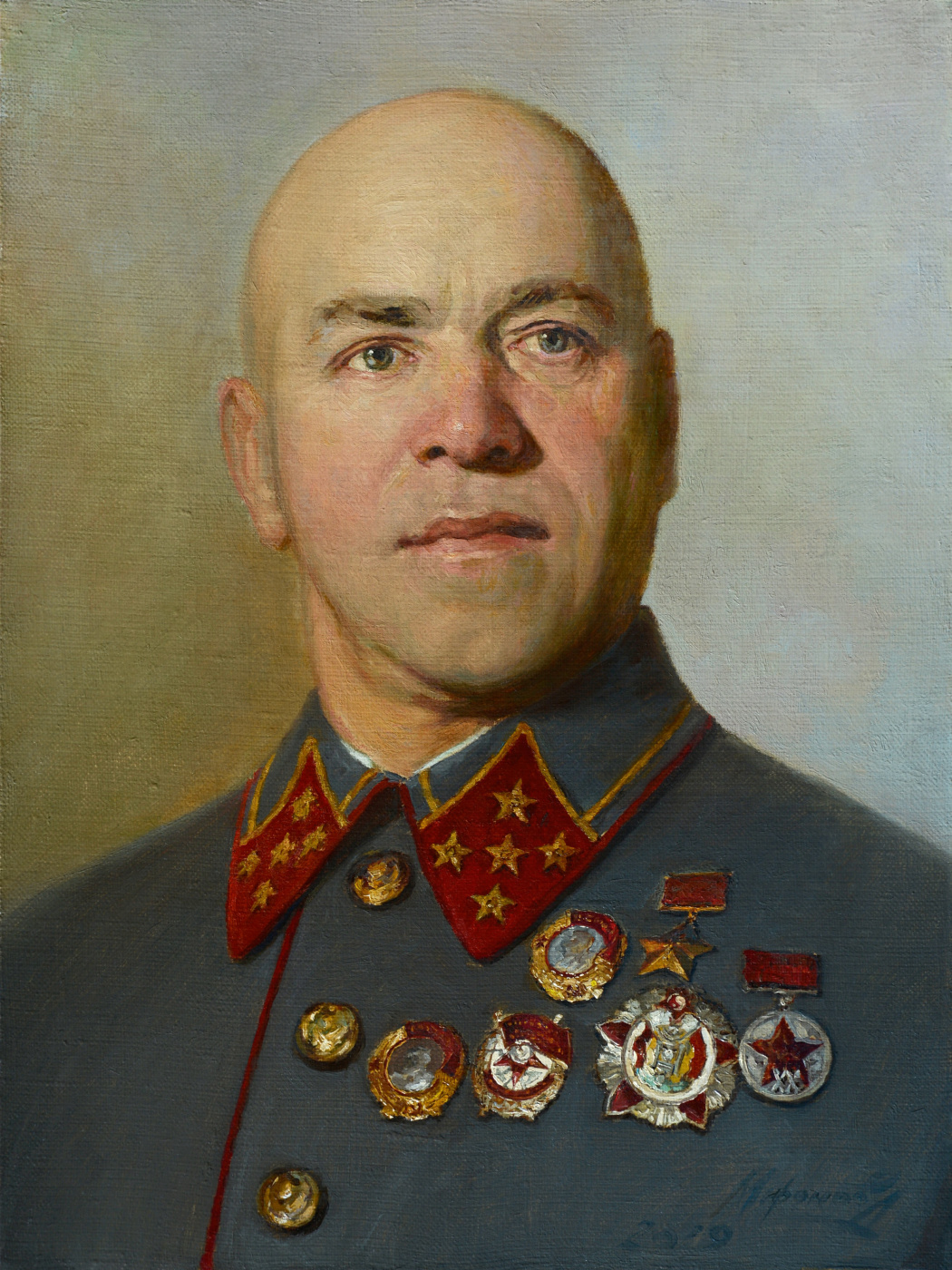 Andrey Nikolaevich Mironov. Portrait of Georgy Zhukov