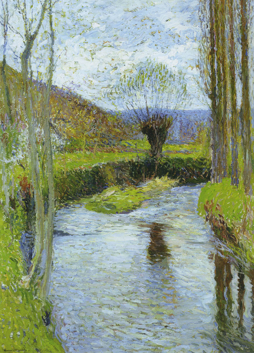 Henri Martin. River in spring