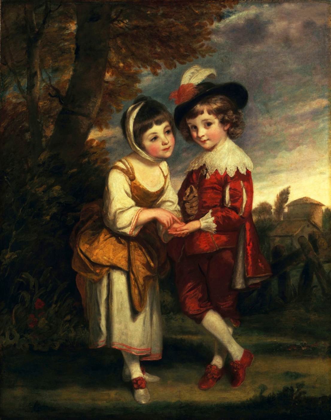 Joshua Reynolds. Young fortune teller. Lord Henry Spencer and Lady Charlotte Spencer