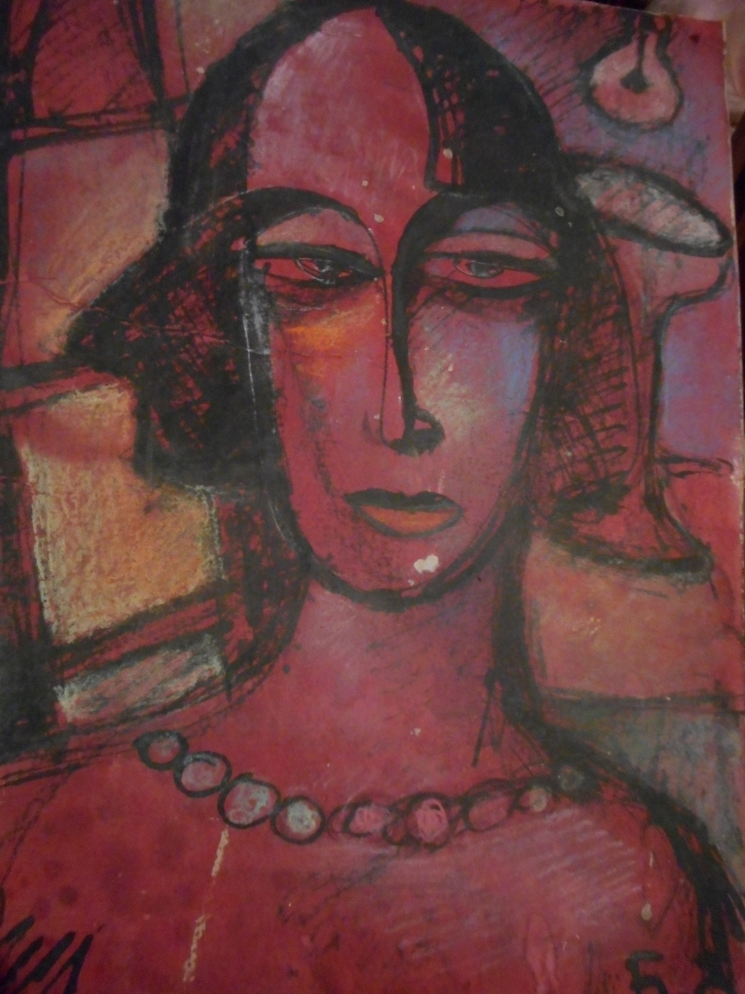 Nino Archilovna Givishvili. Portrait of a sad woman.