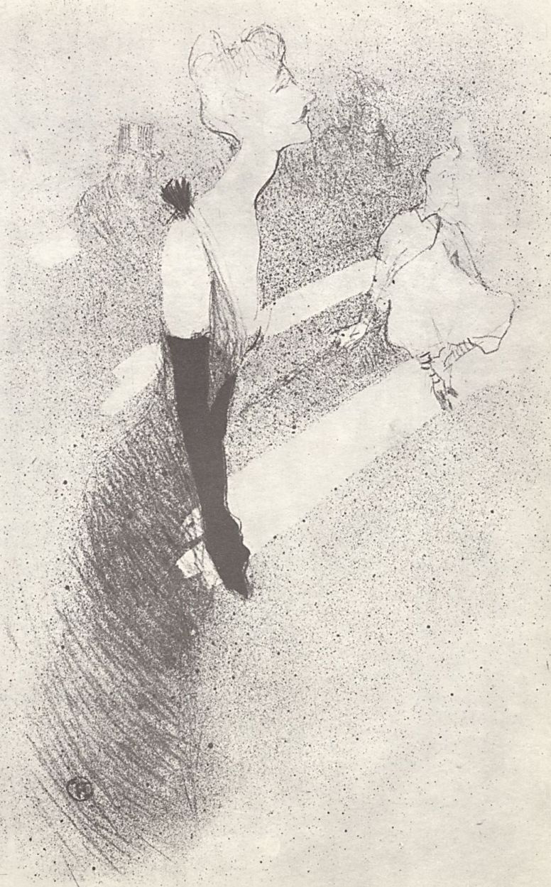 Henri de Toulouse-Lautrec. Illustration for the album Yvette Guilbert