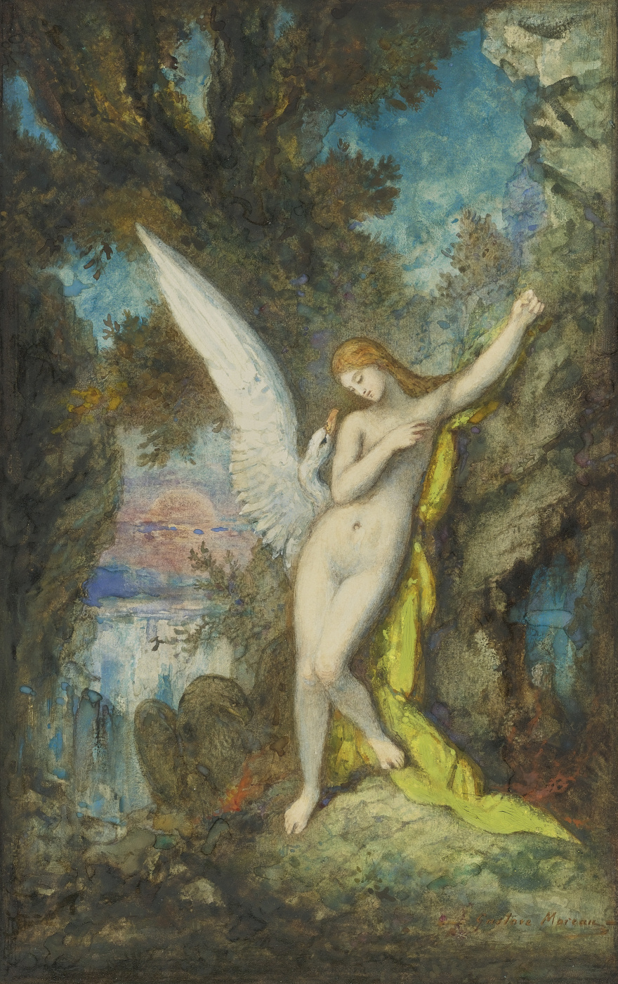 Gustave Moreau. Leda and the Swan