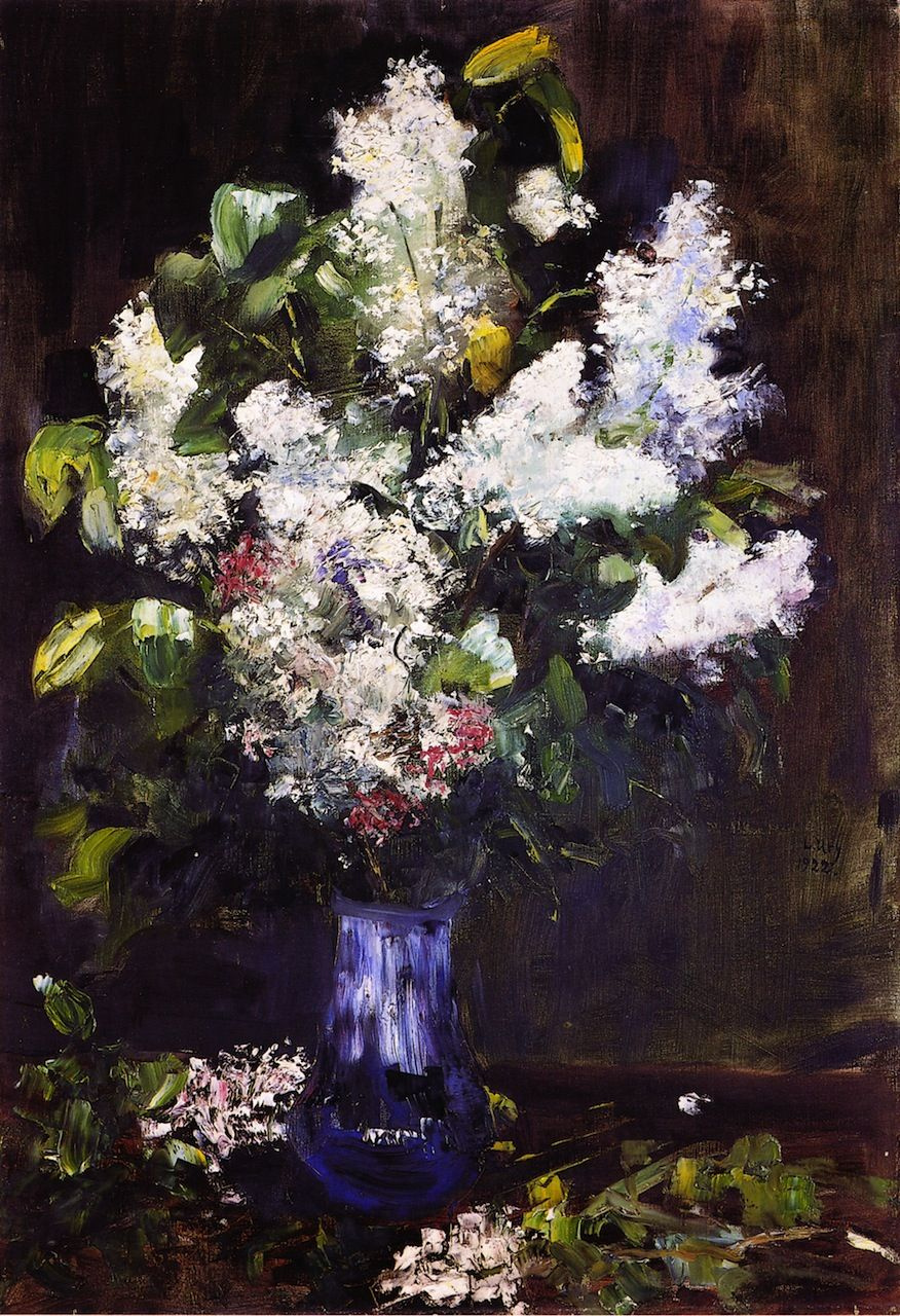 Lesser Ury. A bouquet of lilacs