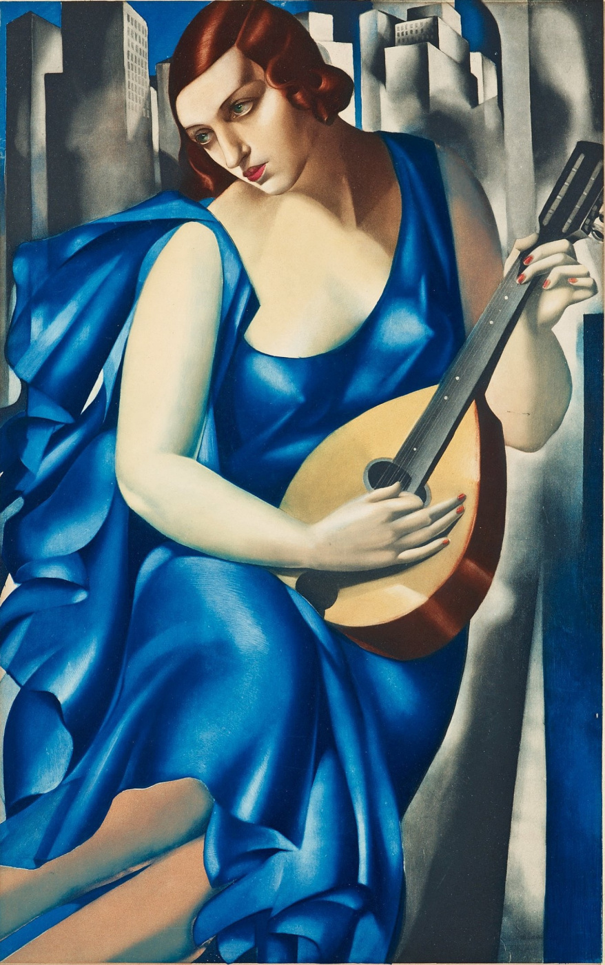 Tamara Lempicka. Woman with mandolin