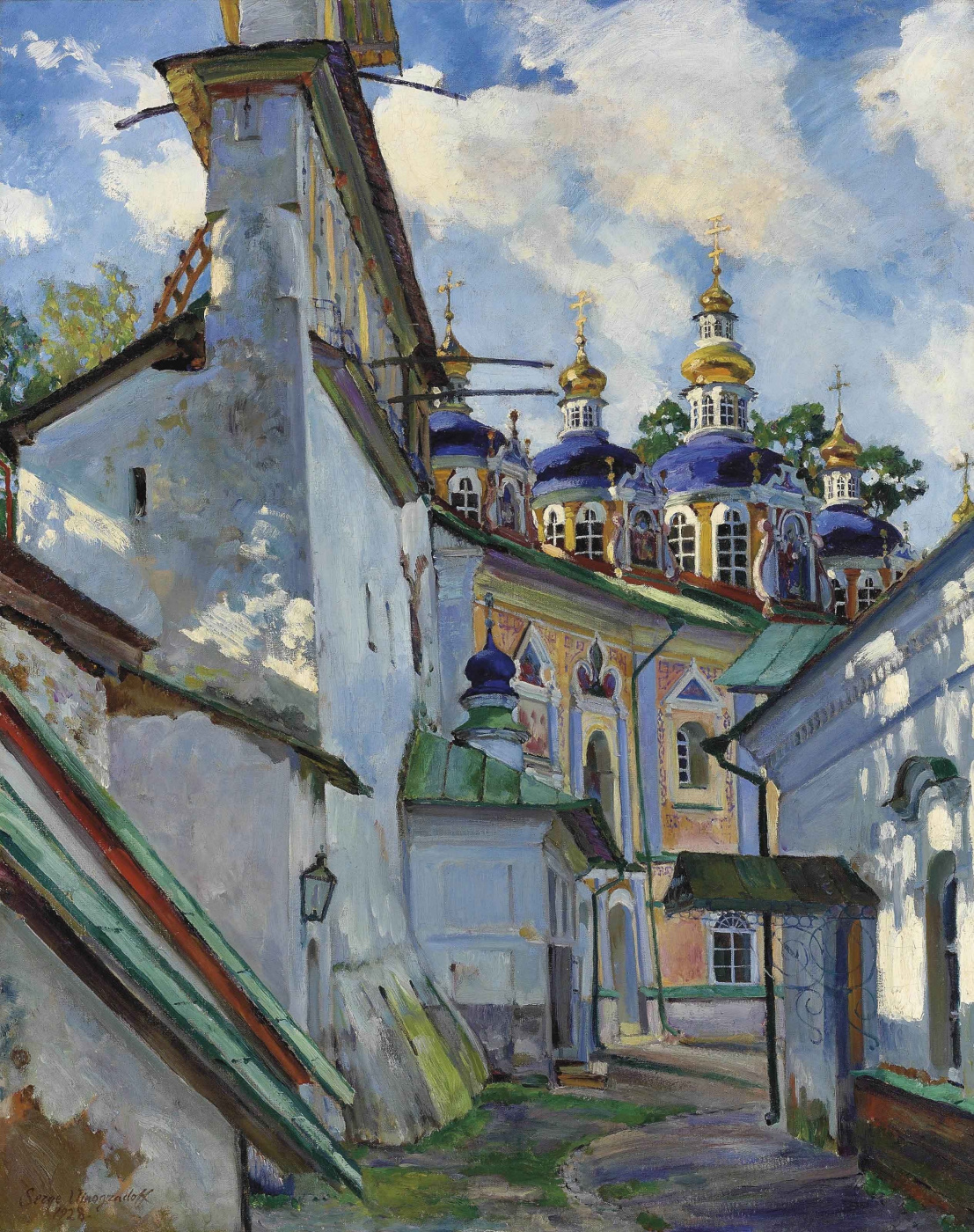 Sergey Arsenievich Vinogradov. View at Pechersky monastery