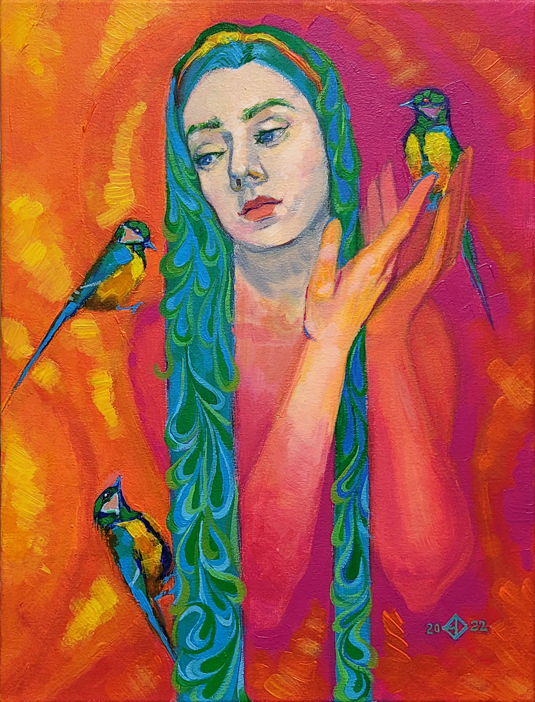 Catherine Dziuba. Bluebirds