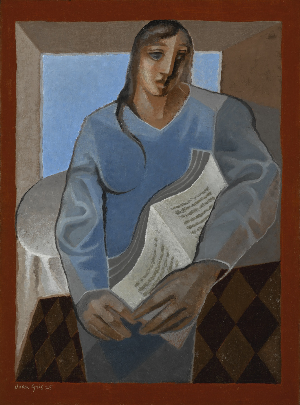 Juan Gris. Woman with book