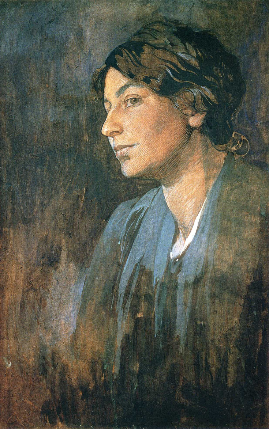 Alfonse Mucha. Portrait of Maruška, the artist's wife