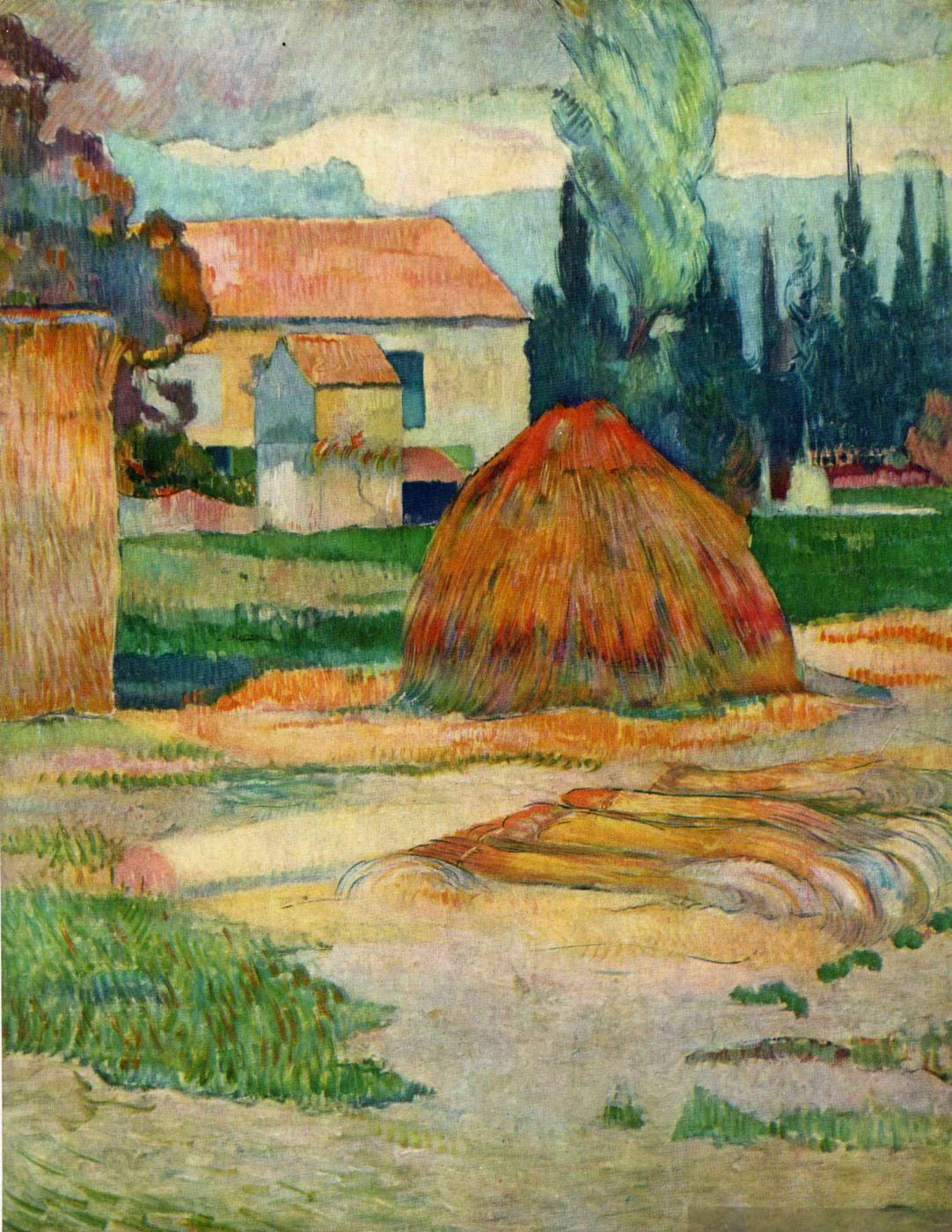 Landscape Near Arles, 1888, 73×91 Cm By Paul Gauguin: History, Analysis ...