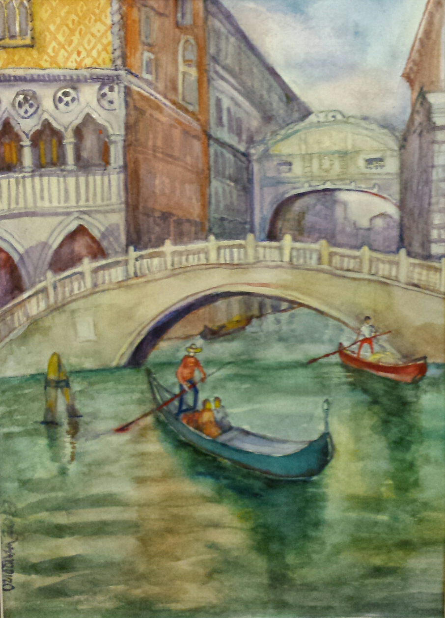 Olga Ogloblina. Venice. Bridge of sighs