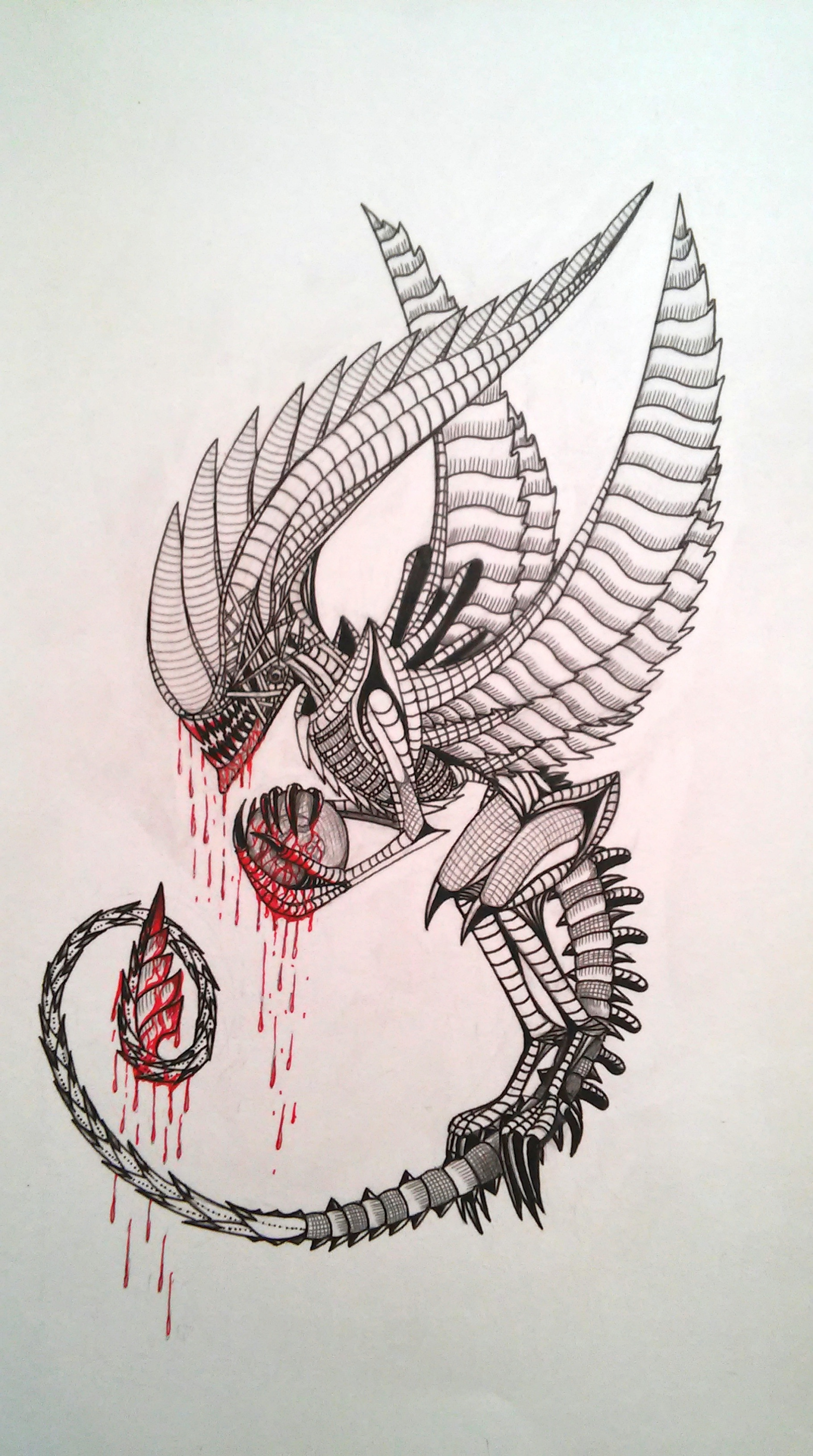 Xenomorph Skizze