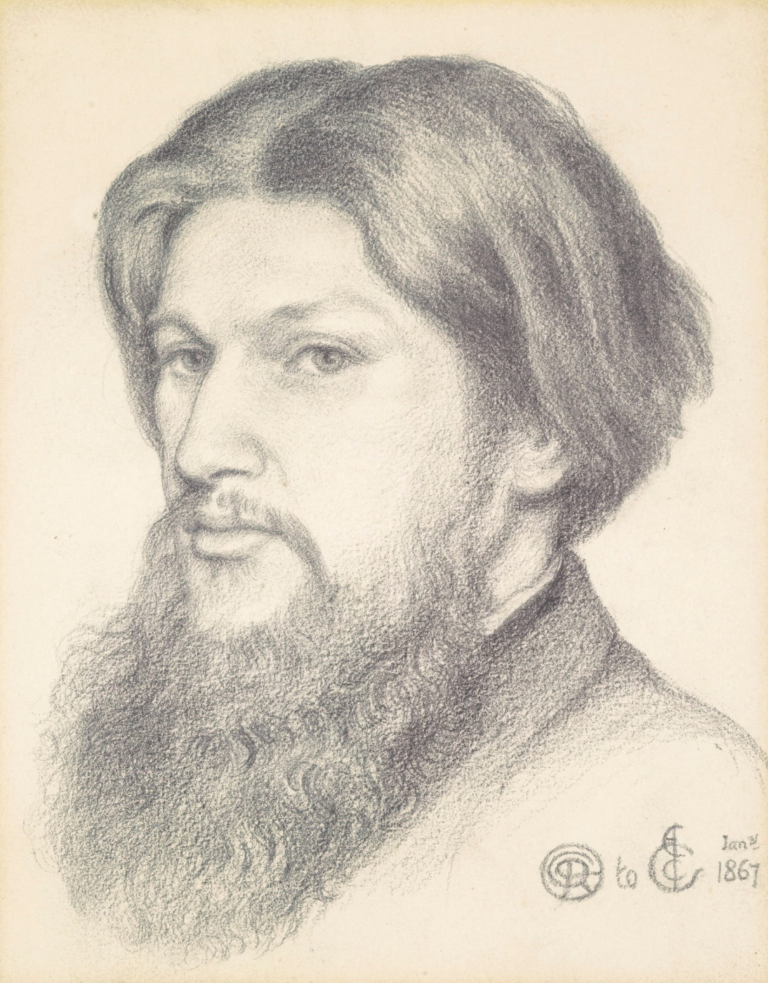 Dante Gabriel Rossetti. Portrait Of Ford Madox Brown