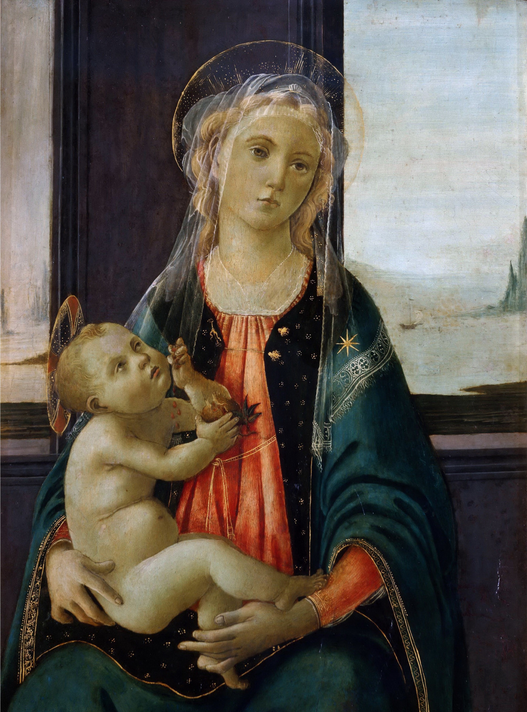 Sandro Botticelli. Madonna by the sea