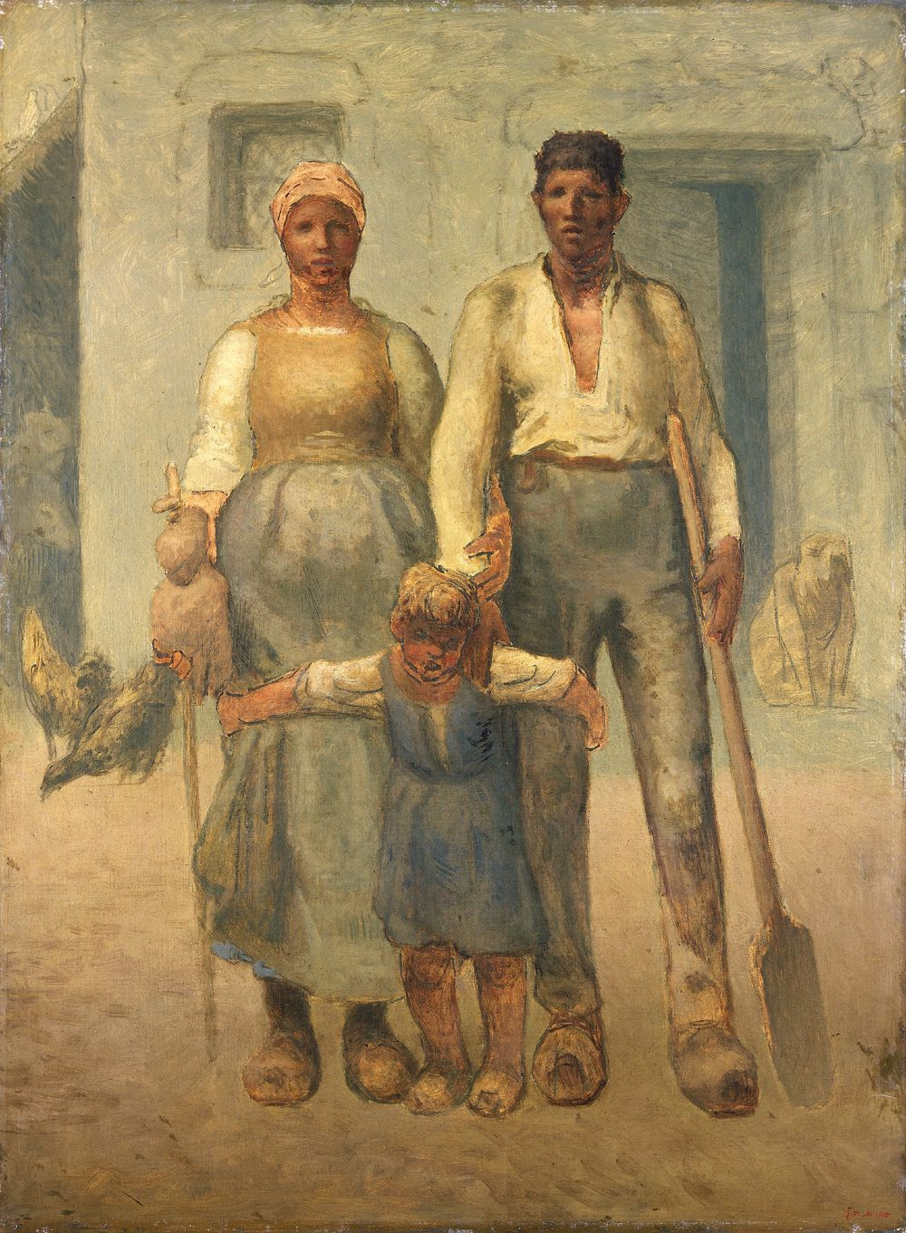 Jean-François Millet. Peasant family
