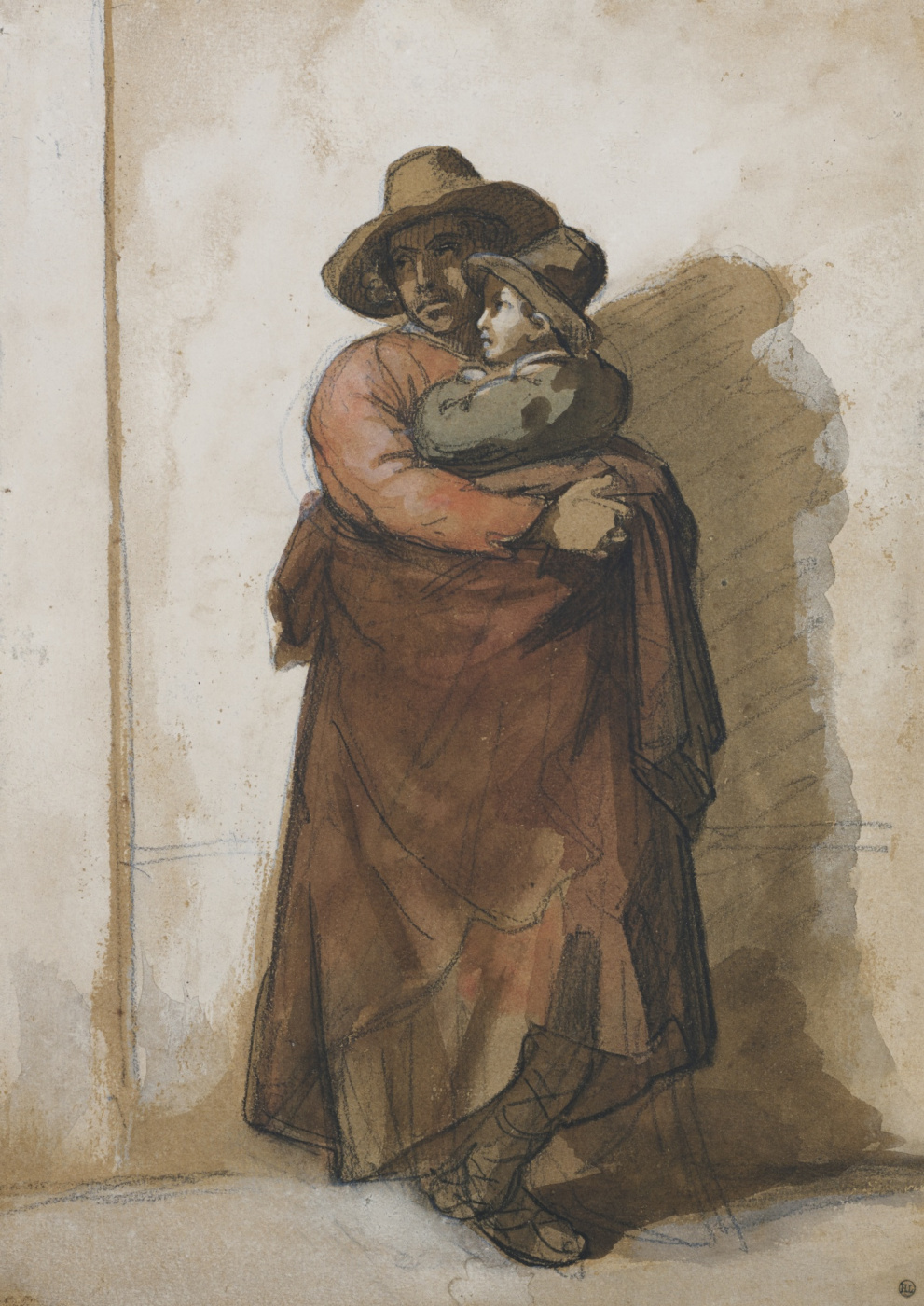 Théodore Géricault. Roman peasant and son