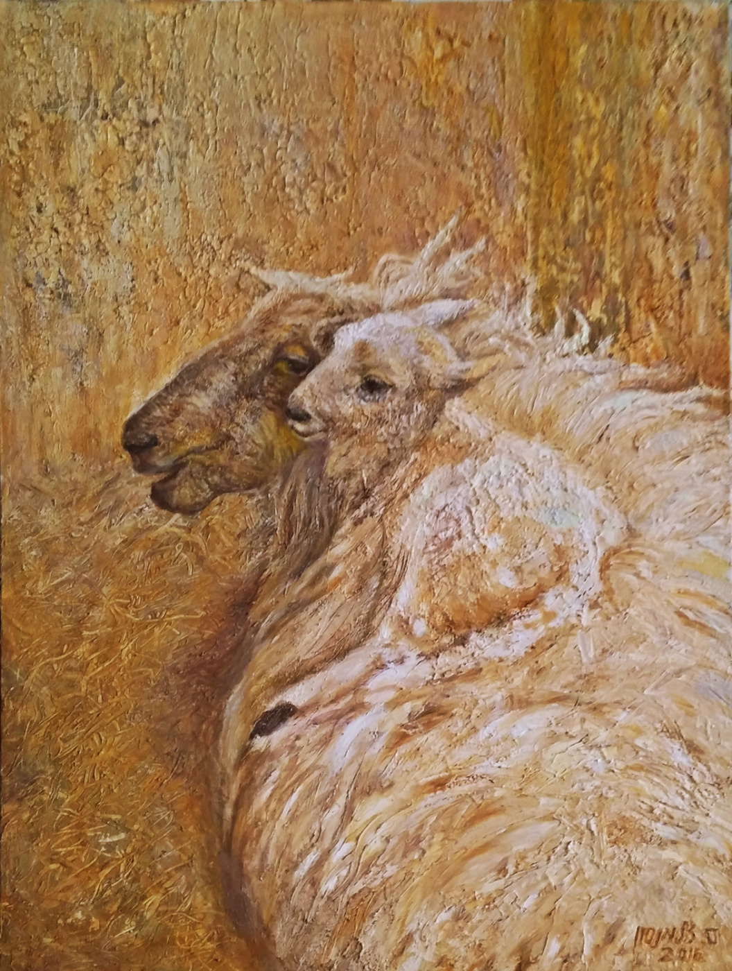 Silva Iosifovna Zalmanson. Sheep with lamb