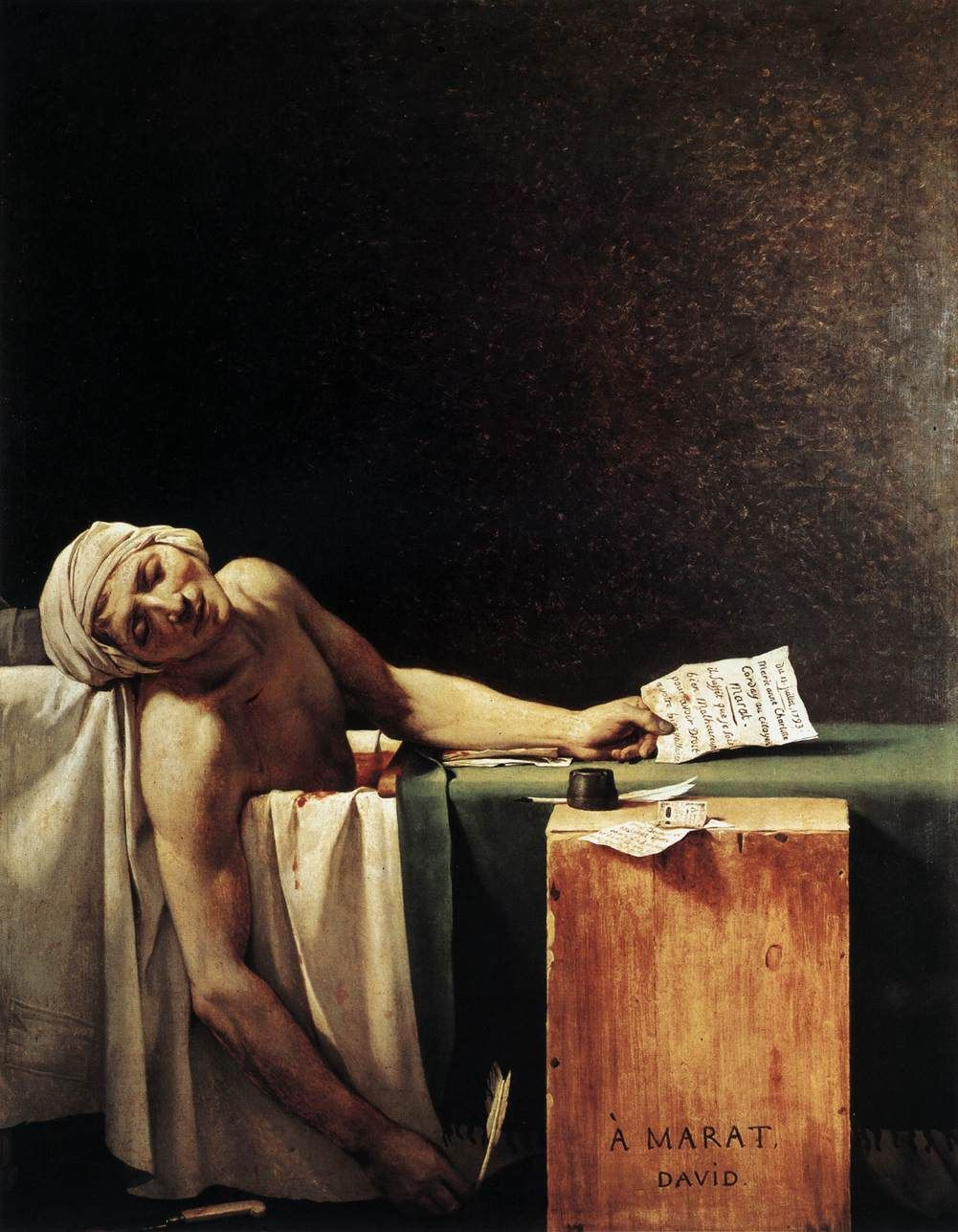 Jacques-Louis David. The Death Of Marat