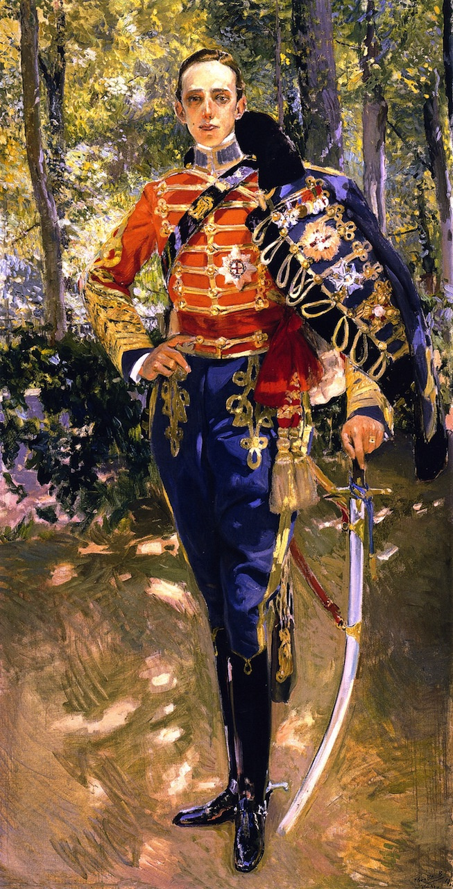 Joaquin Sorolla. King Alfonso XIII in a hussar uniform