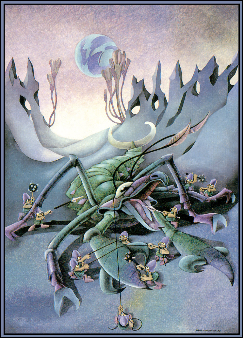 Rodney Matthews. Green insects