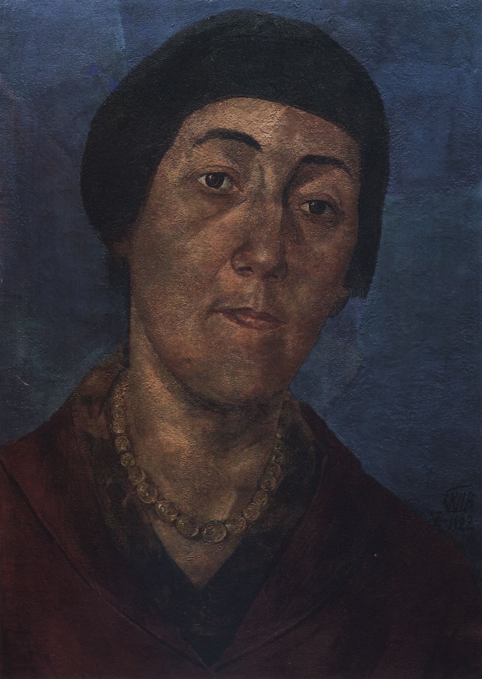 Kuzma Sergeevich Petrov-Vodkin. Portrait of M. F. Petrova-Vodkina, wife of the artist