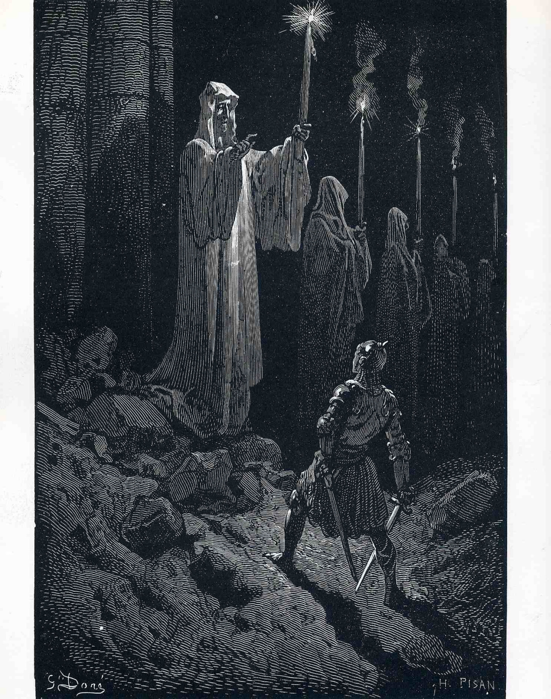 Paul Gustave Dore. Candle stub