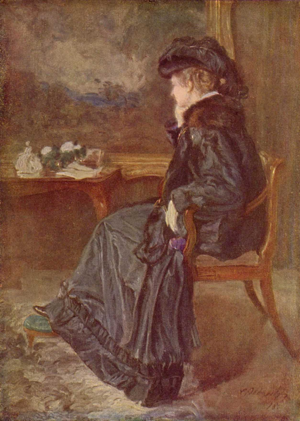 Karl Albrecht. Portrait of Anna Elisabeth Agnes, wife of artist