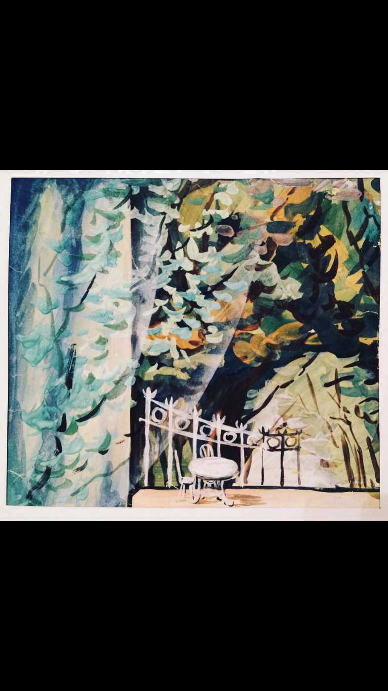 Druzhinin Konstantin. Sketch of the stage set