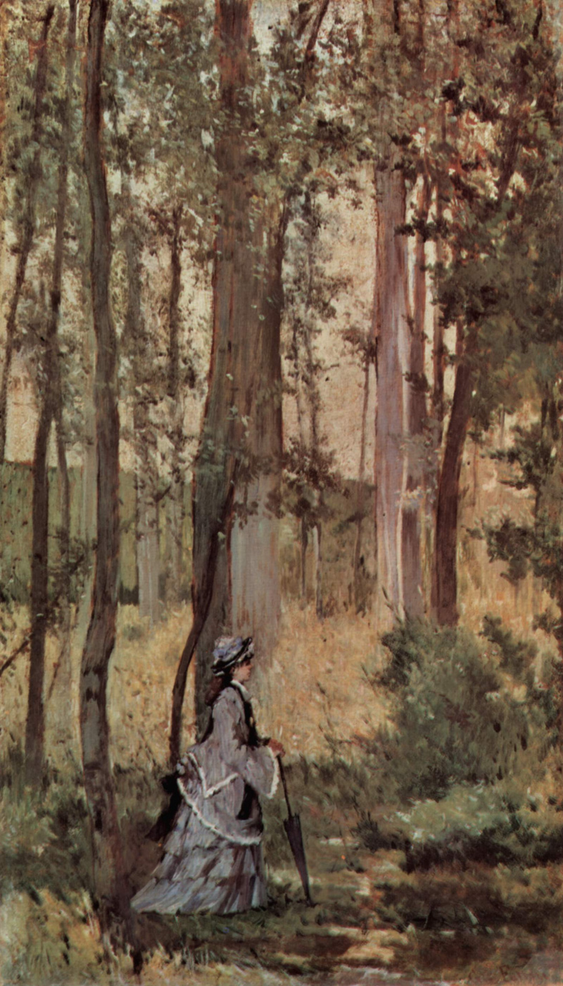 Giovanni Fattori. Lady in the woods