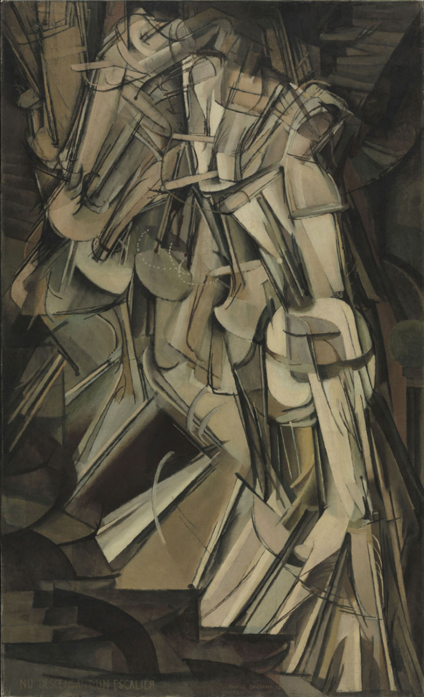 Marcel Duchamp. Nude going down the stairs