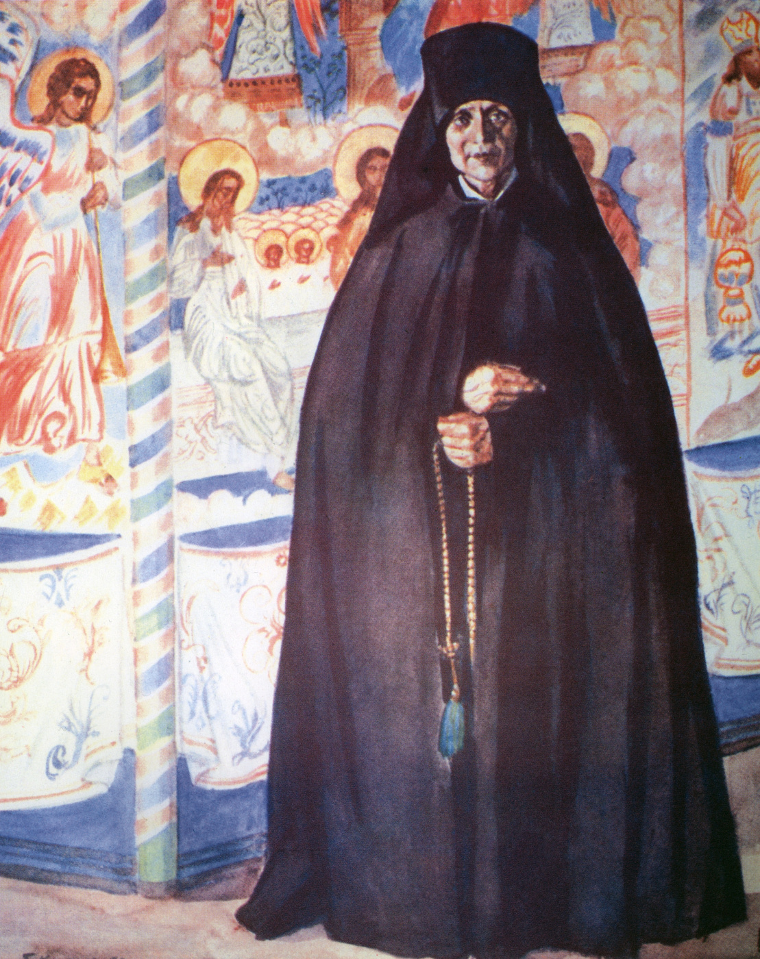 Boris Kustodiev. Nun. From the series "Russia. Russian types"