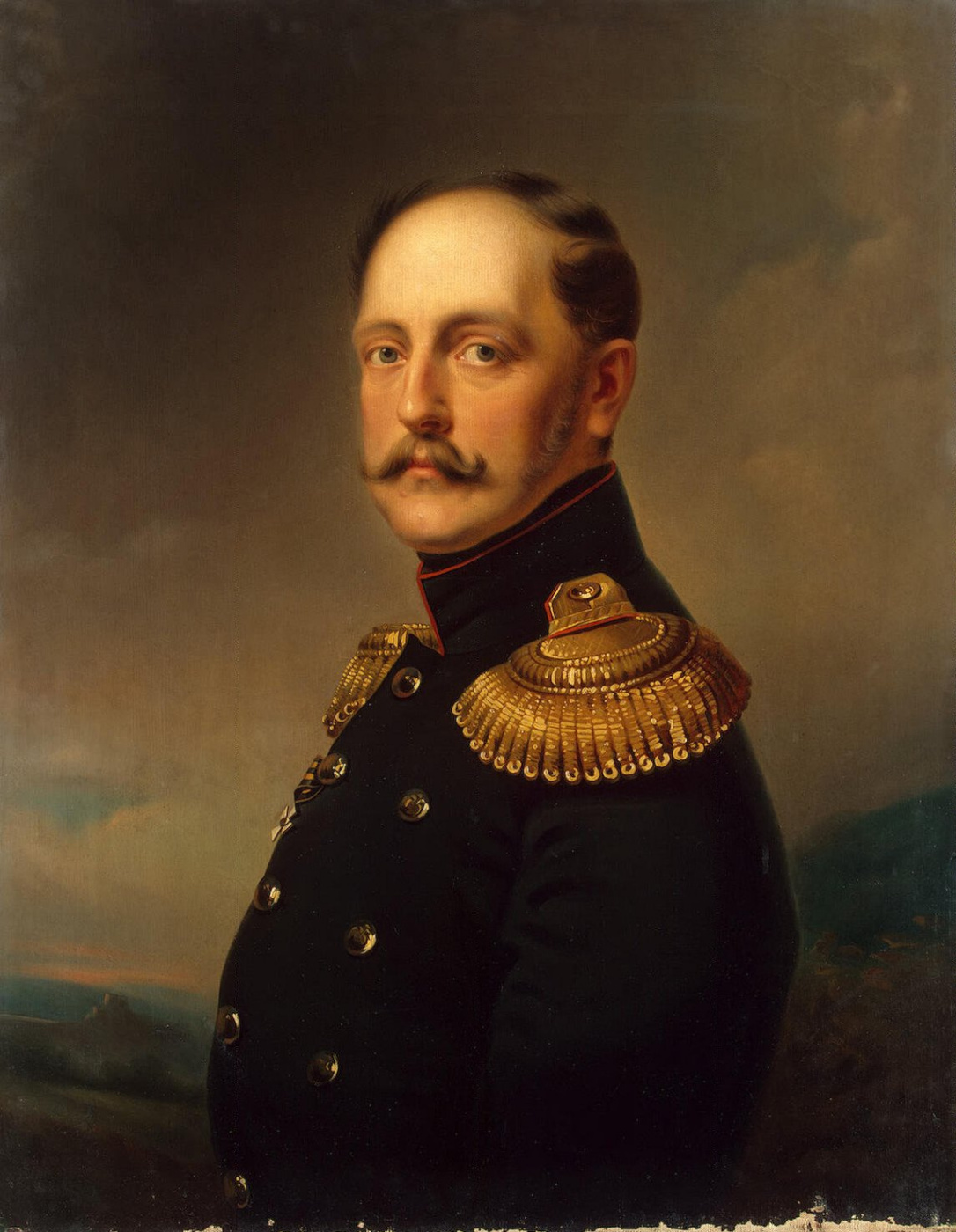 Emil-Jean-Oras Vernet. Portrait of Emperor Nicholas I