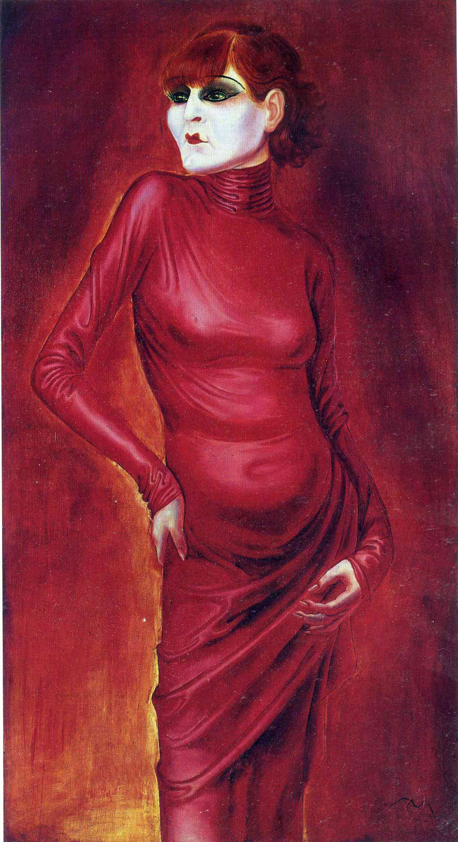 Basura Inactividad Descubrir Lady in red by Otto Dix: History, Analysis & Facts | Arthive