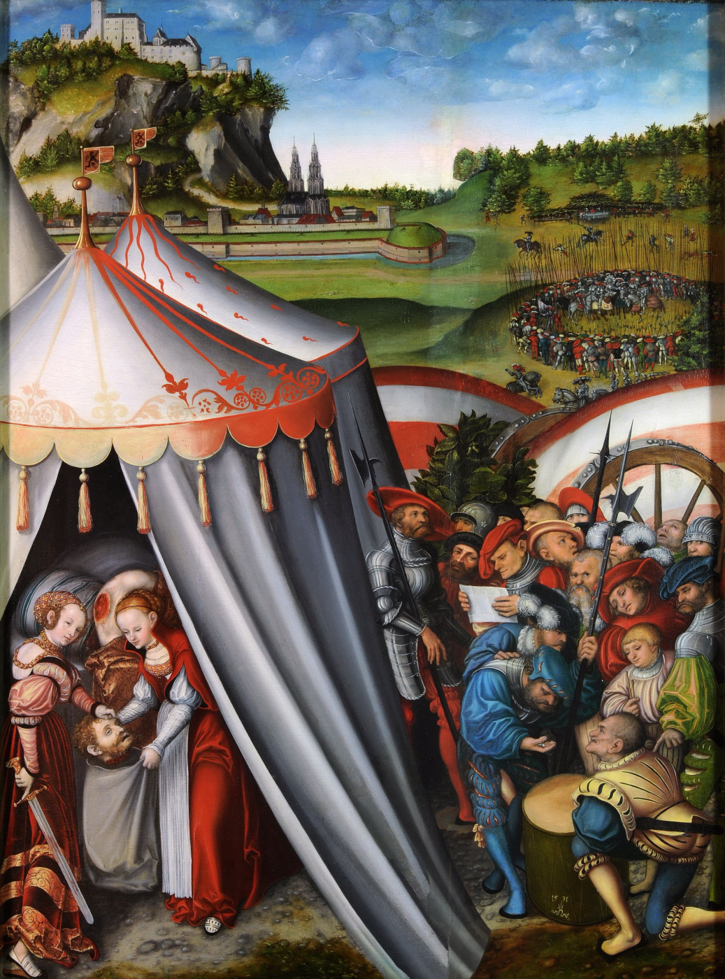 Lucas Cranach the Elder. Judith decapitation Holofernes