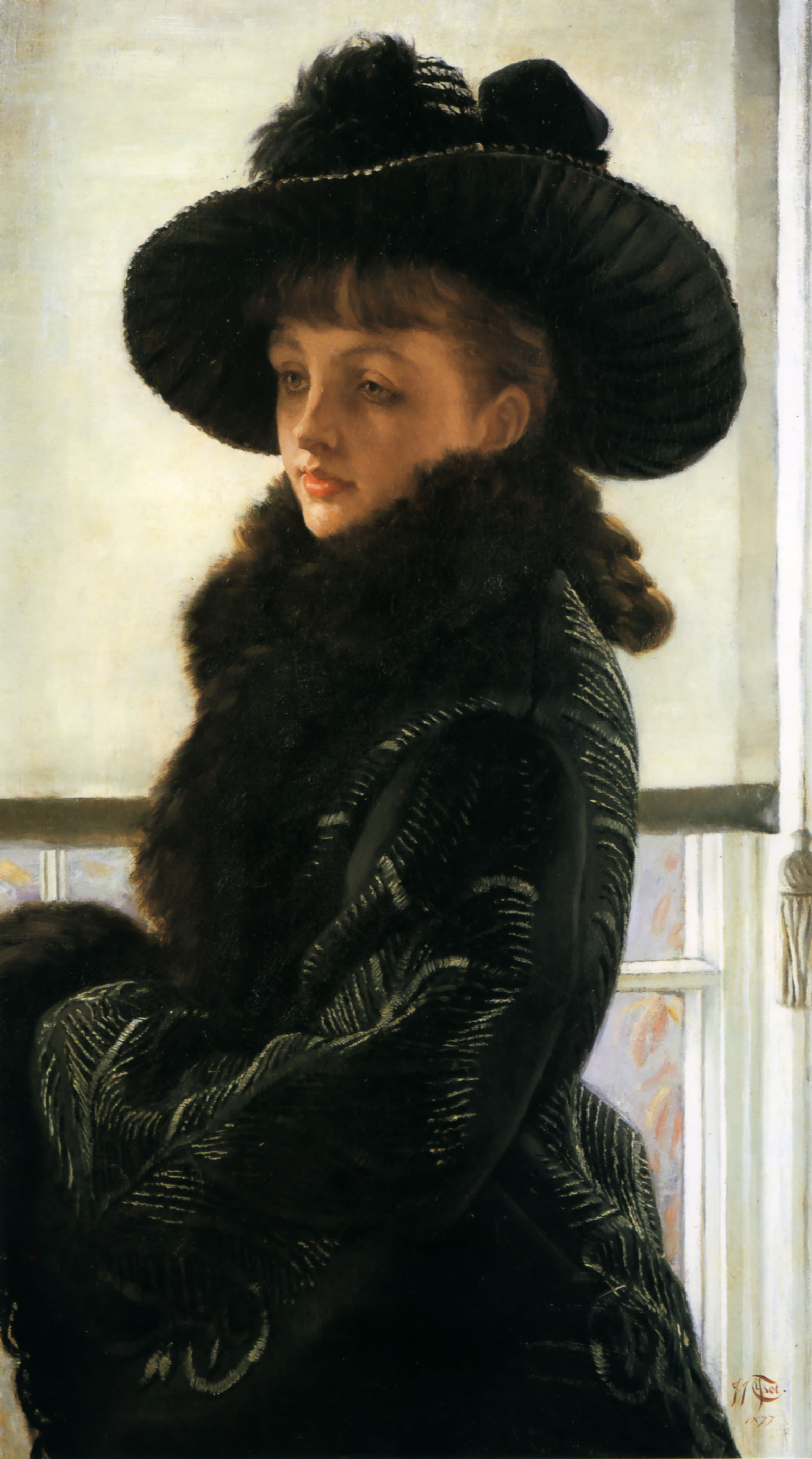 Portrait of a lady in black by James Tissot History Analysis