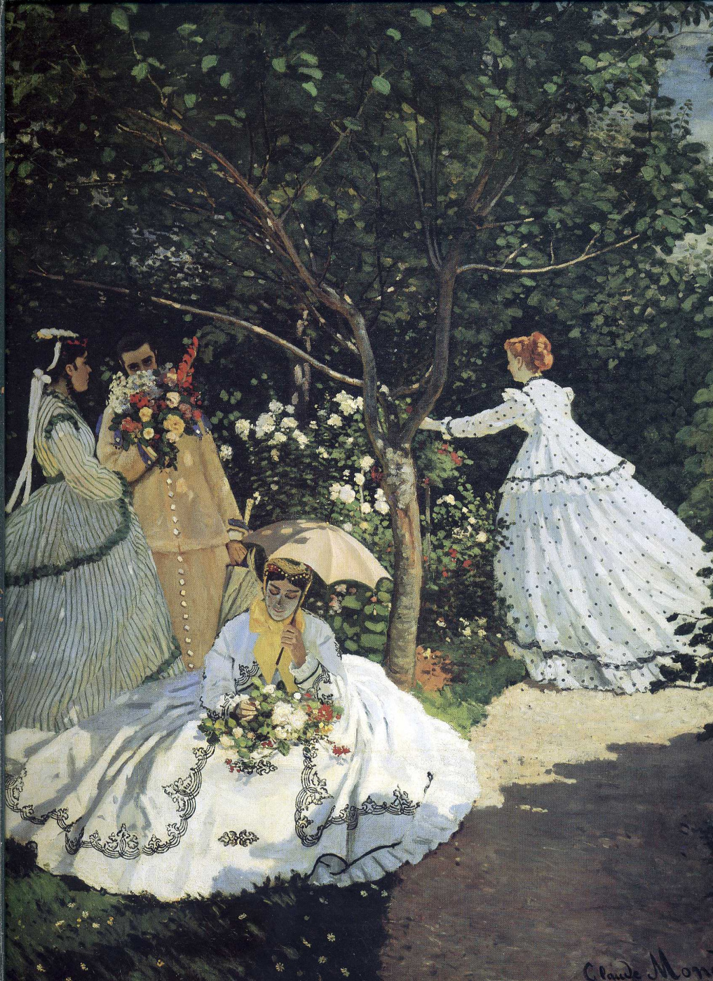 Claude Monet Mujeres en el jardin cm Descripción de la obra Arthive