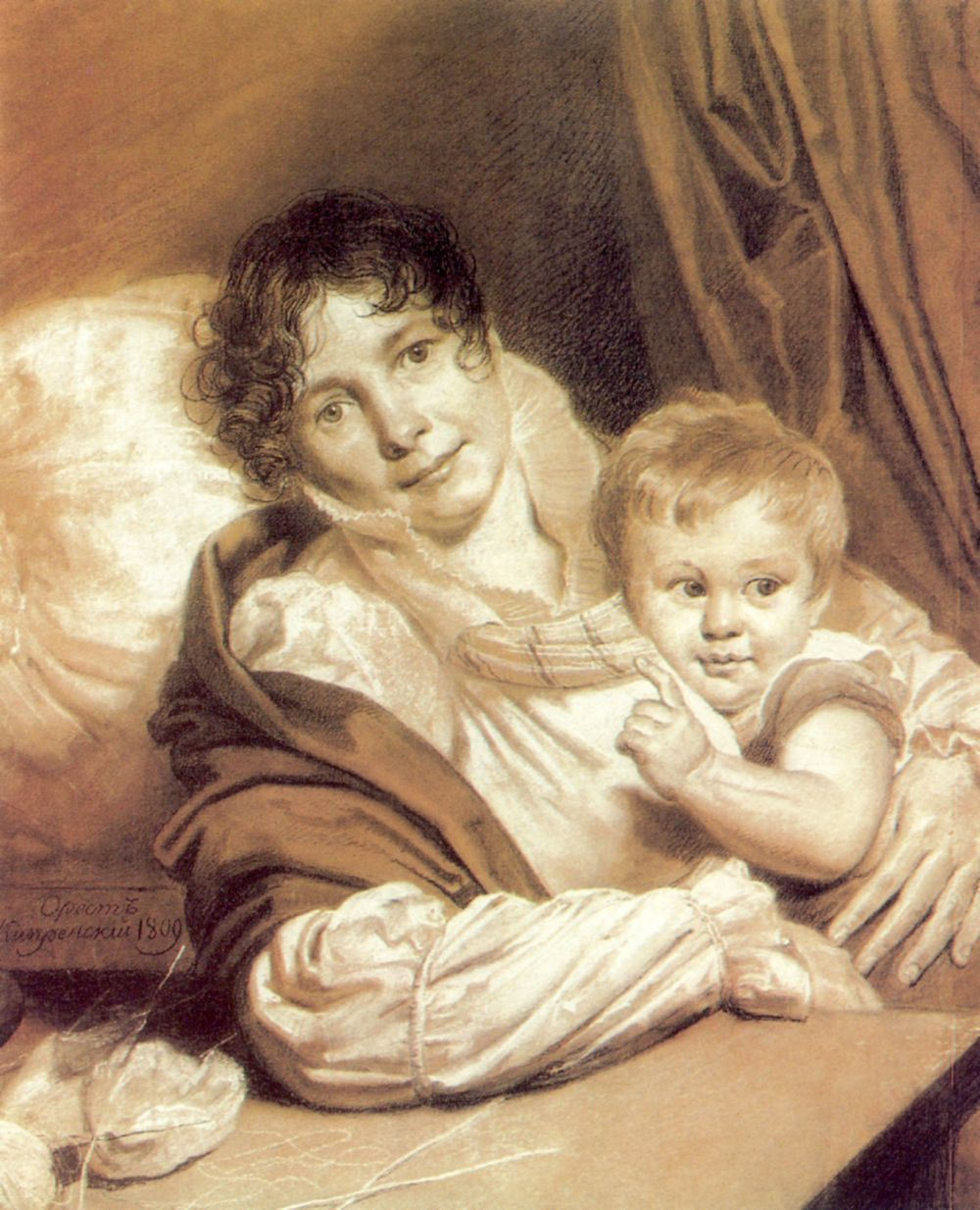 Orest Adamovich Kiprensky. Mother with baby