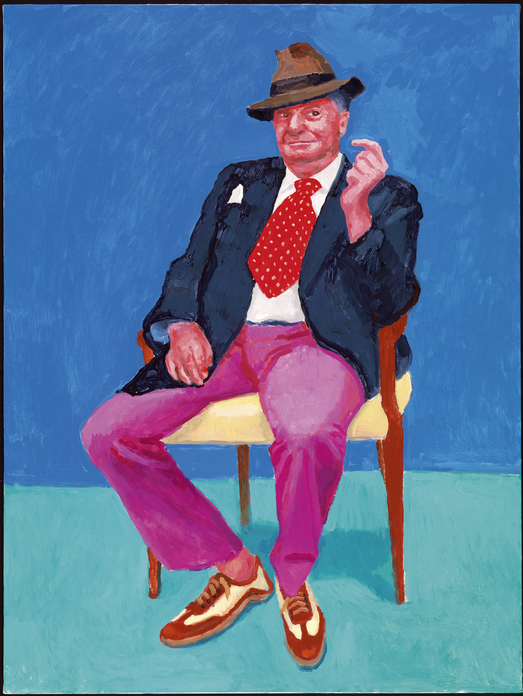 Barry Humphries by David Hockney History, Analysis