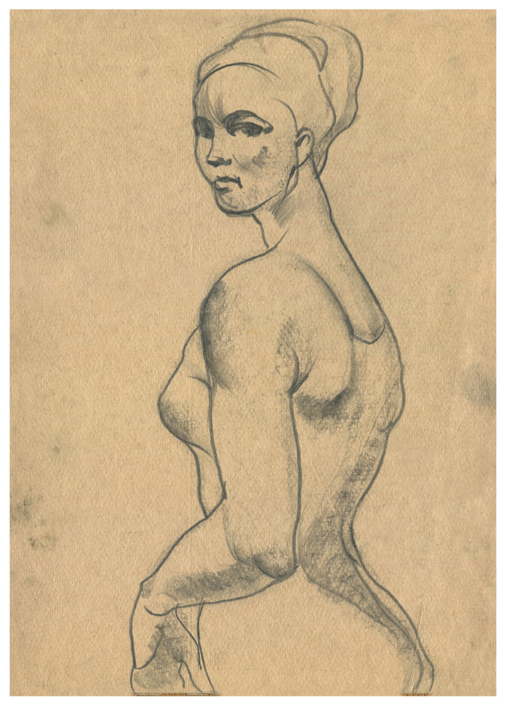 Alexandrovich Rudolf Pavlov. A sketch of a dancer.